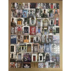 Re-marks Jigsaw Puzzle 750 Pieces City Doors 18" x 24" Mini Poster COMPlETE